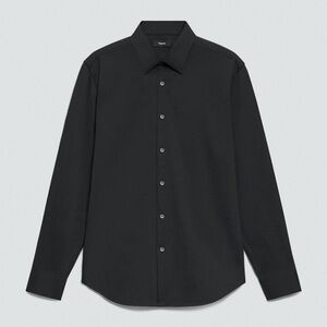 Theory Black Sylvain Shirt in Structure Knit